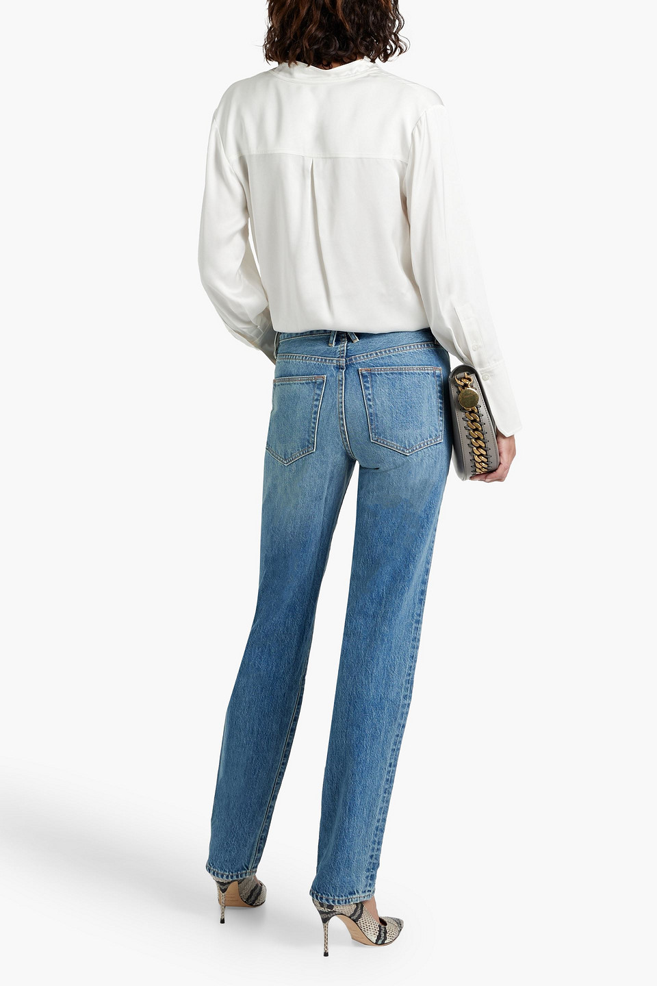 Slvrlake Sophie High-rise Straight-leg Jeans In Mid Denim