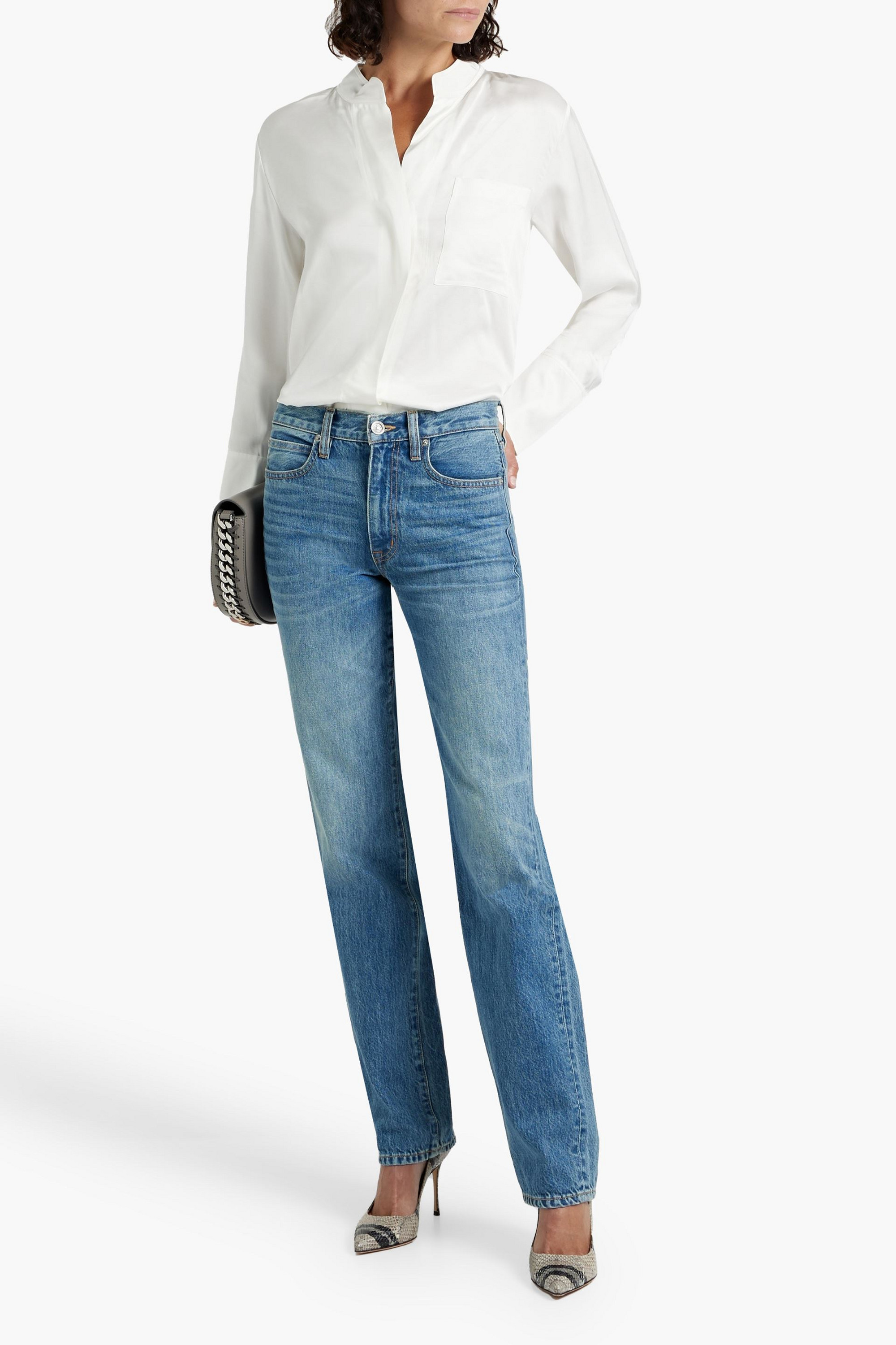 SLVRLAKE Sophie high-rise straight-leg jeans