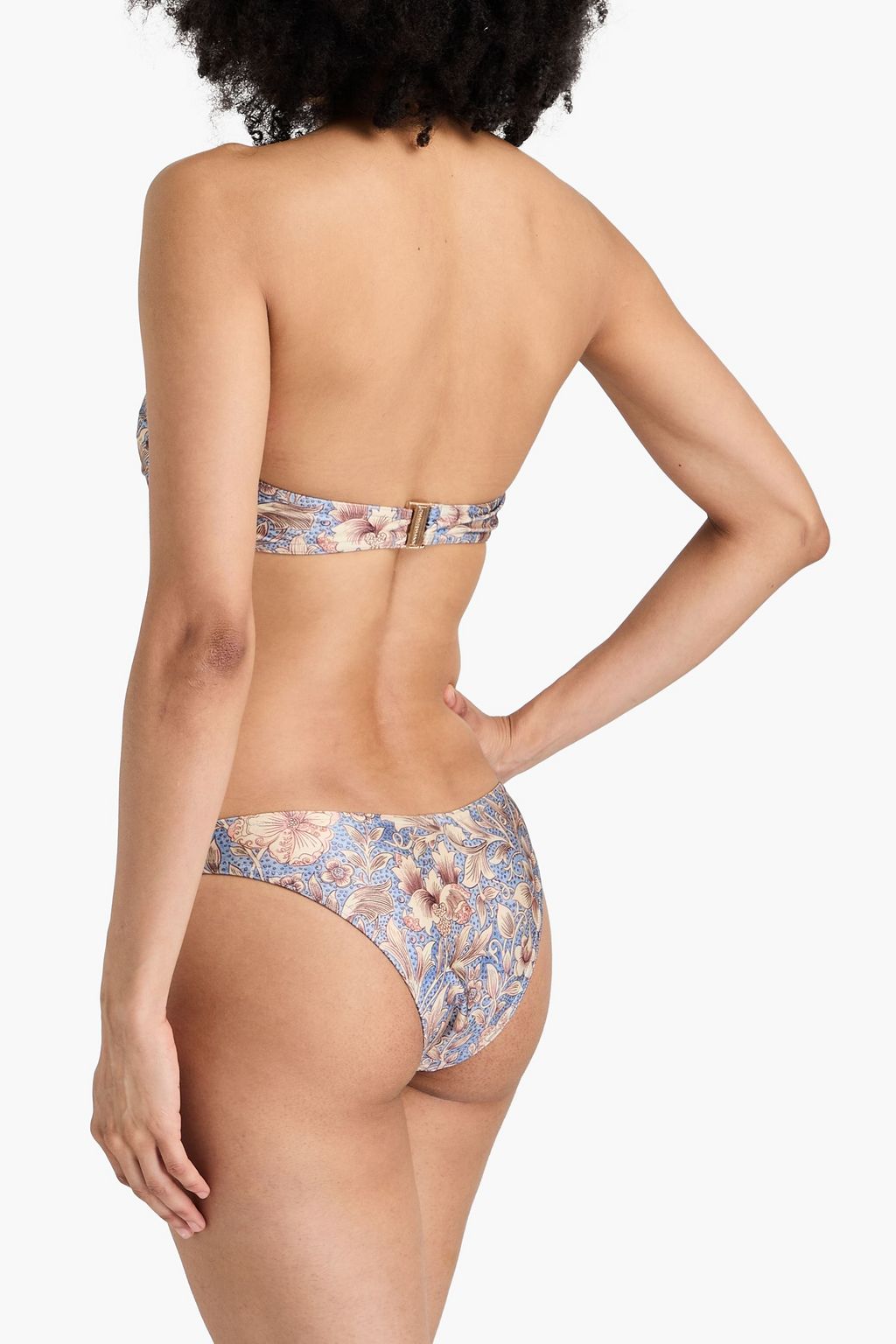 ZIMMERMANN Floral-print bandeau bikini