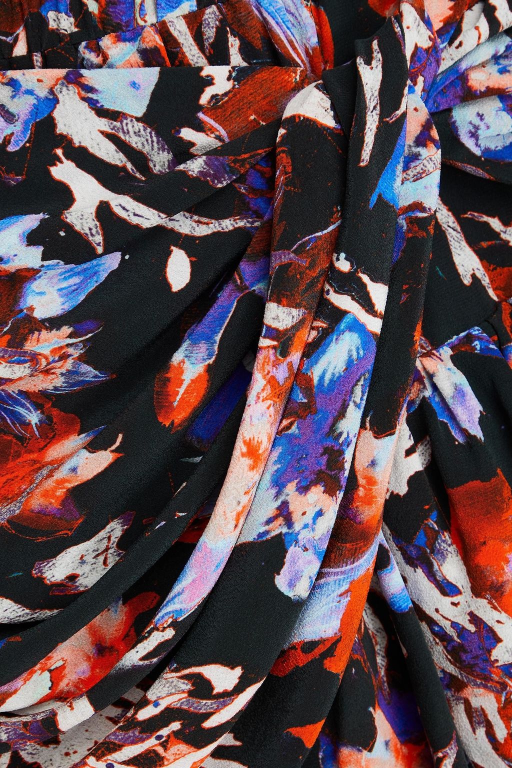 IRO Gestufter Minirock aus Georgette mit Print