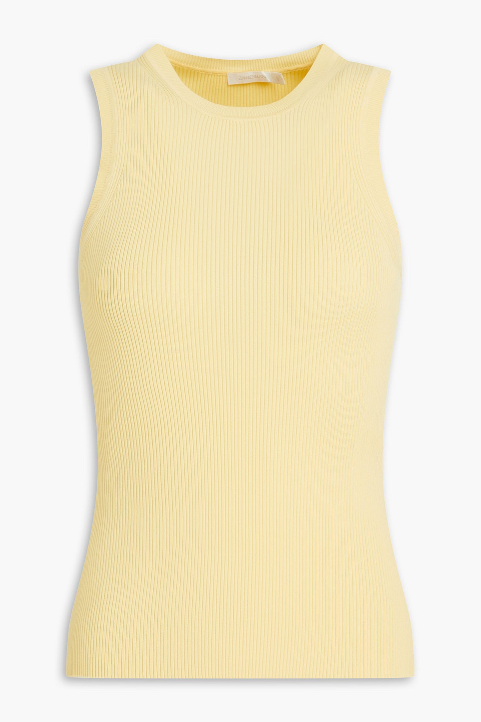 Zimmermann Tanktop Aus Rippstrick In Yellow