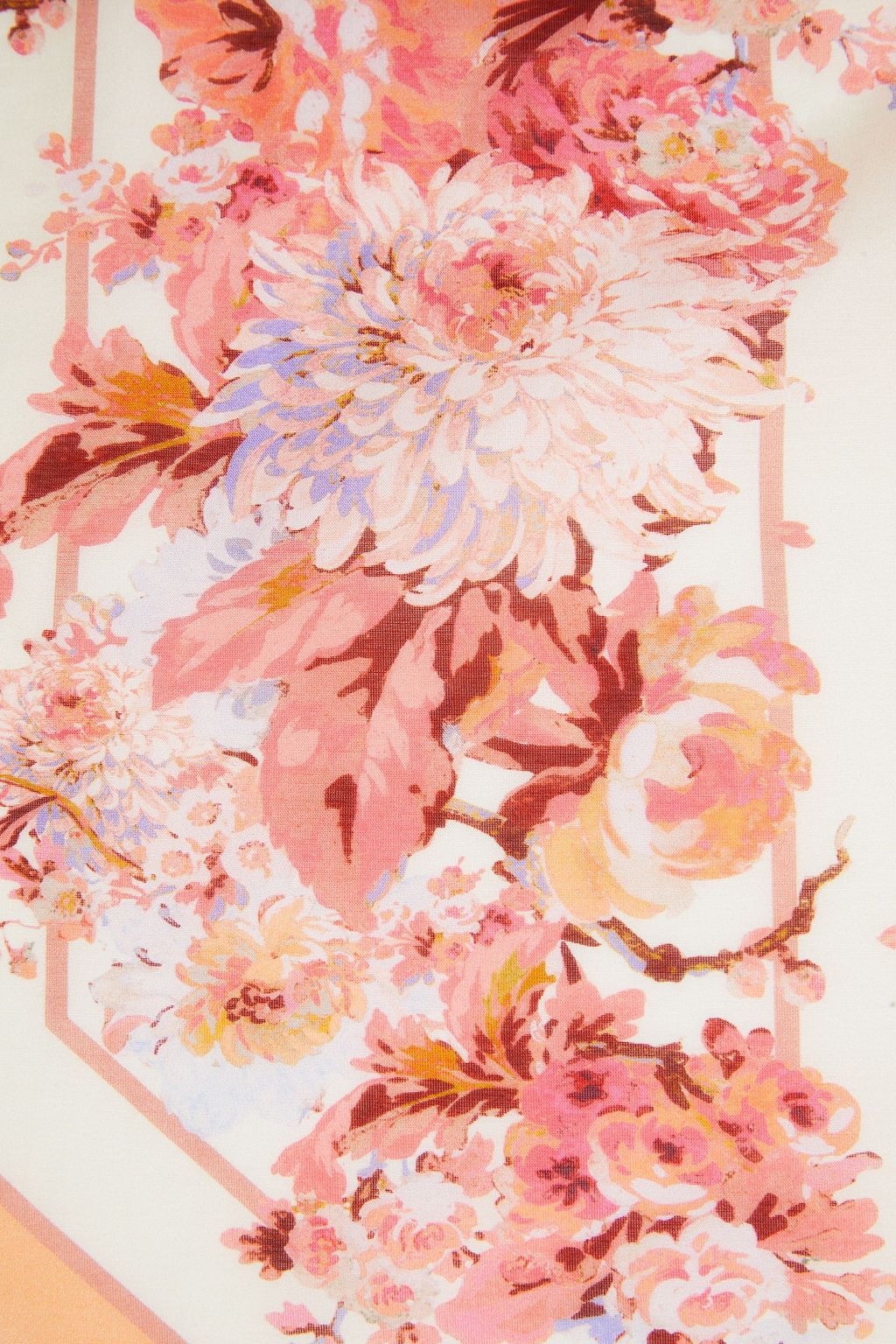 ZIMMERMANN Floral-print cotton and silk-blend voile scarf