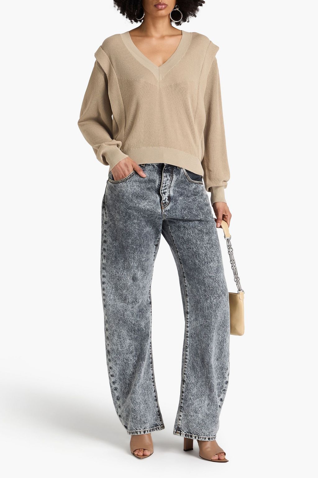 IRO Waffle-knit cotton sweater