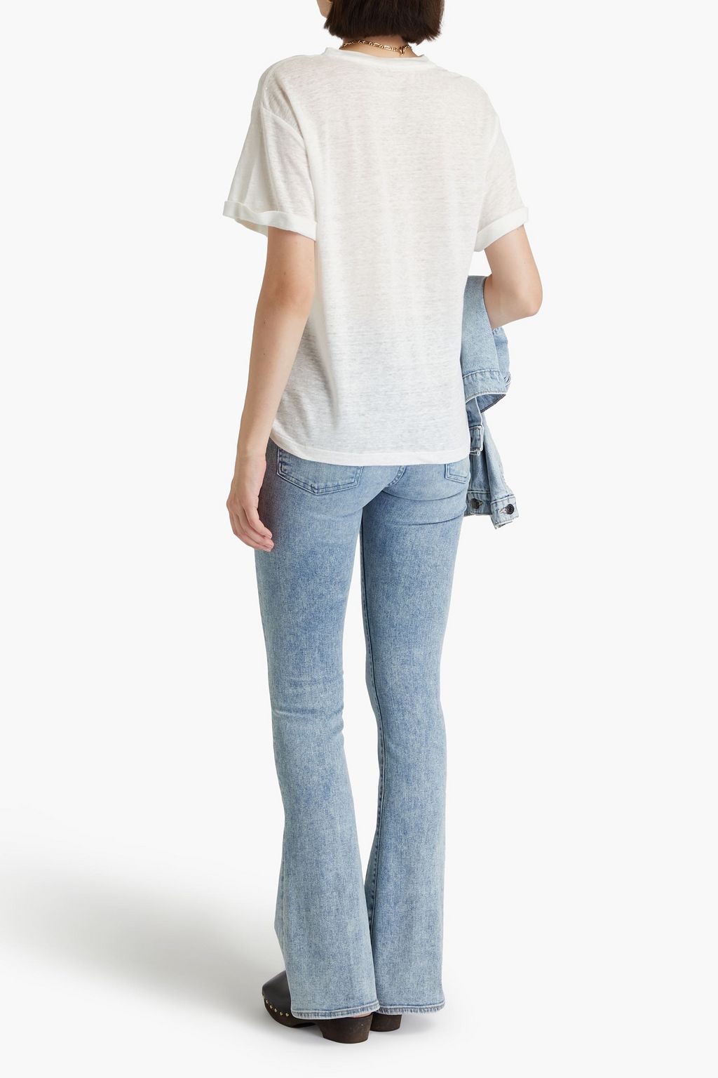 ZIMMERMANN Printed linen-jersey T-shirt