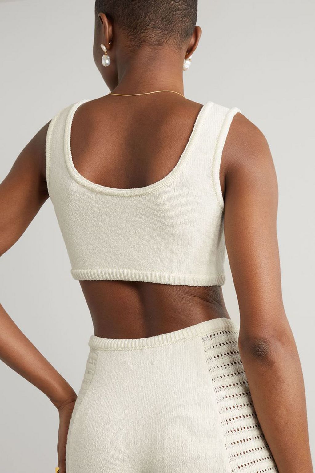 LE KASHA Karnak linen bra top