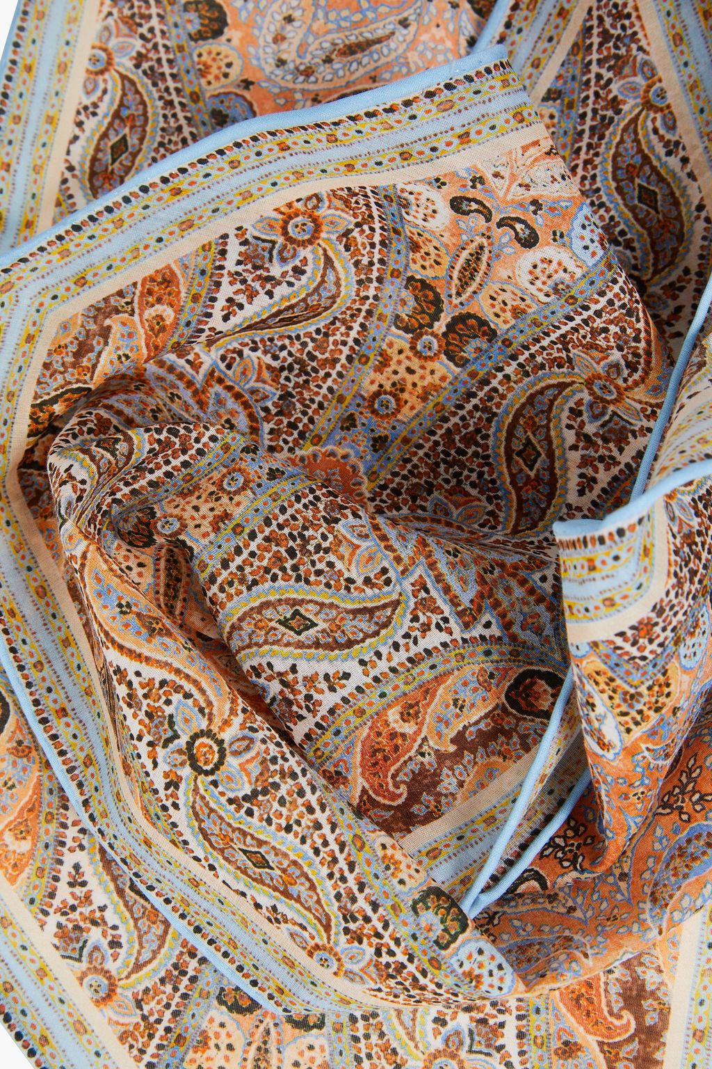 ZIMMERMANN Paisley-print cotton and silk-blend voile scarf