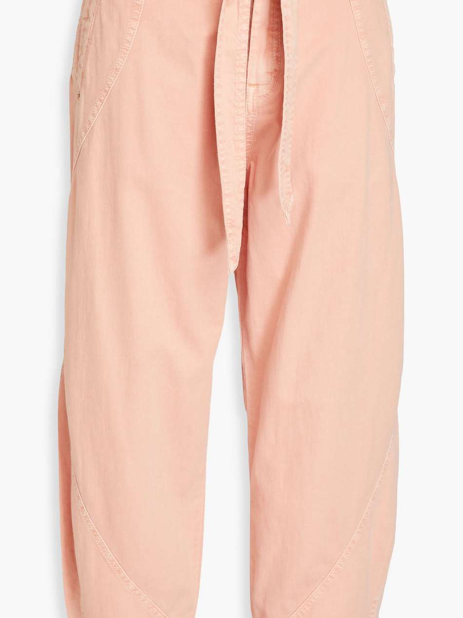 cropped high-rise tapered jeans