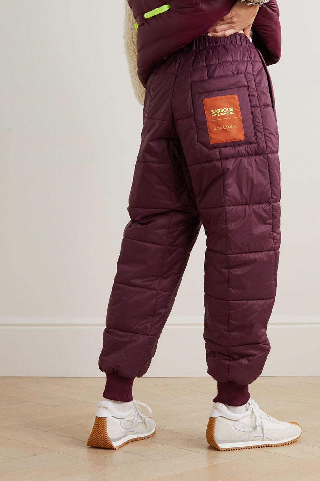 BARBOUR INTERNATIONAL X ROKSANDA + Roksanda Arna キルティングパッドシェル テーパード トラックパンツ