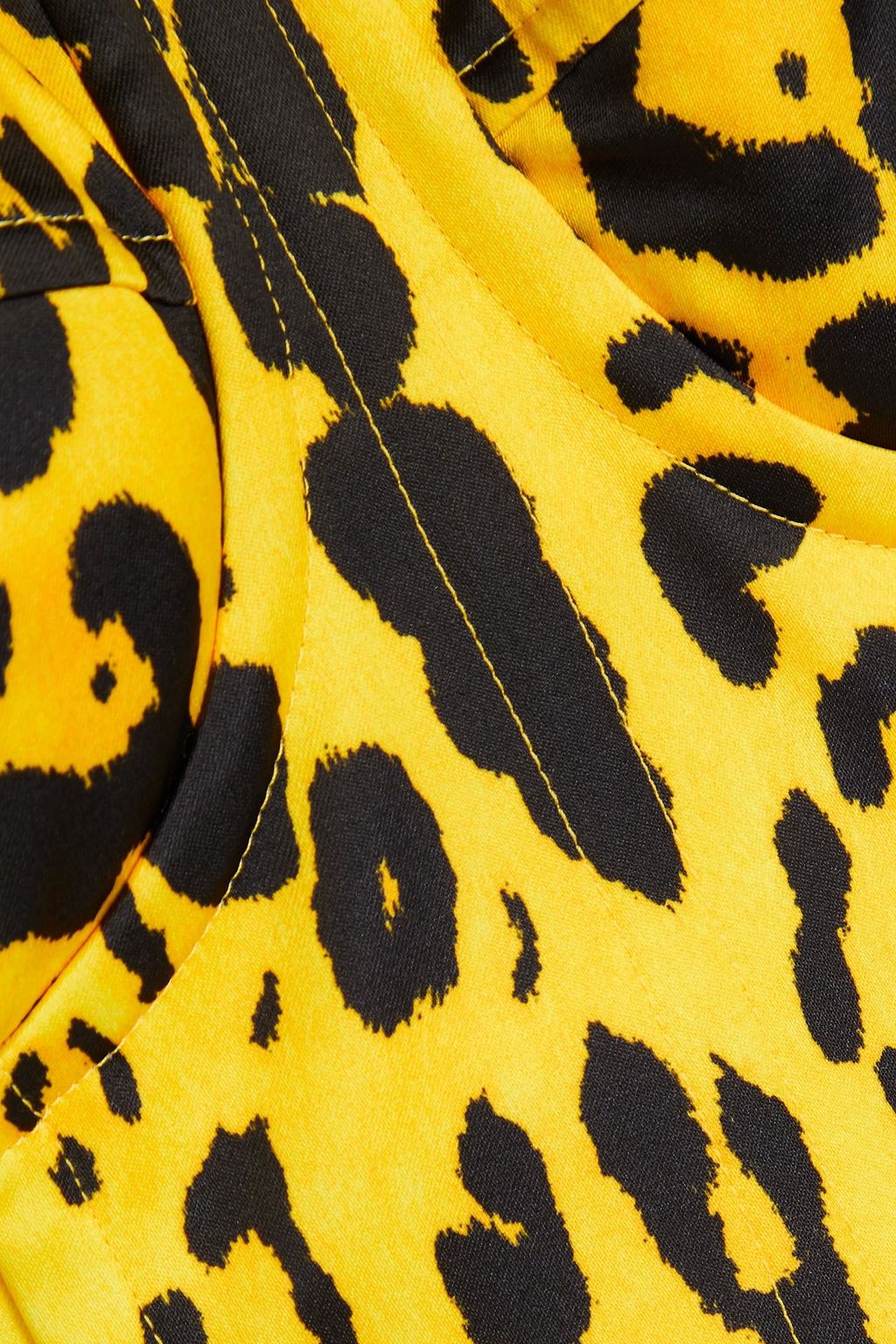 DOLCE&GABBANA Leopard-print satin mini dress
