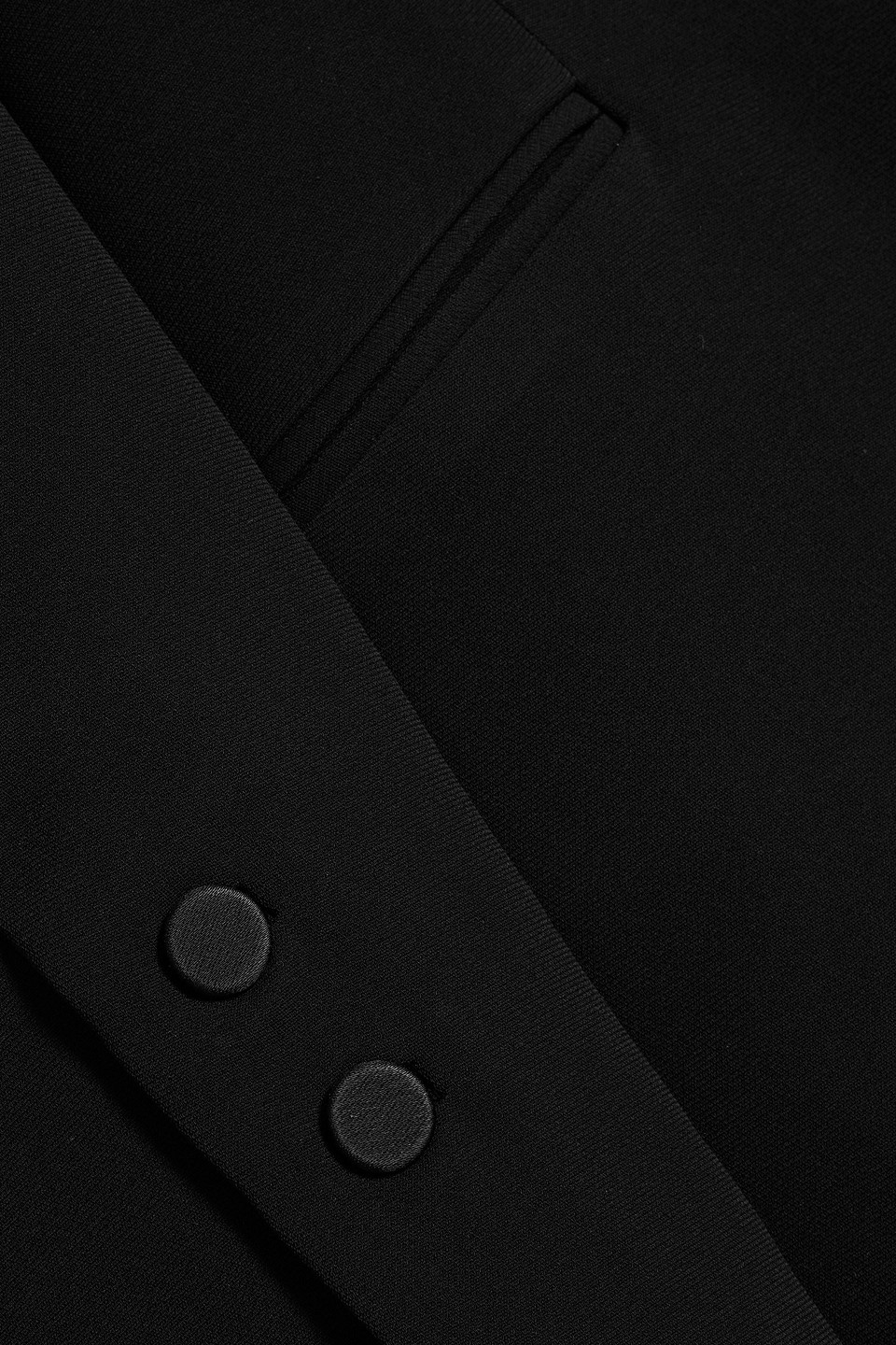 Simkhai Allie Crepe Combo Basque Jacket In Black