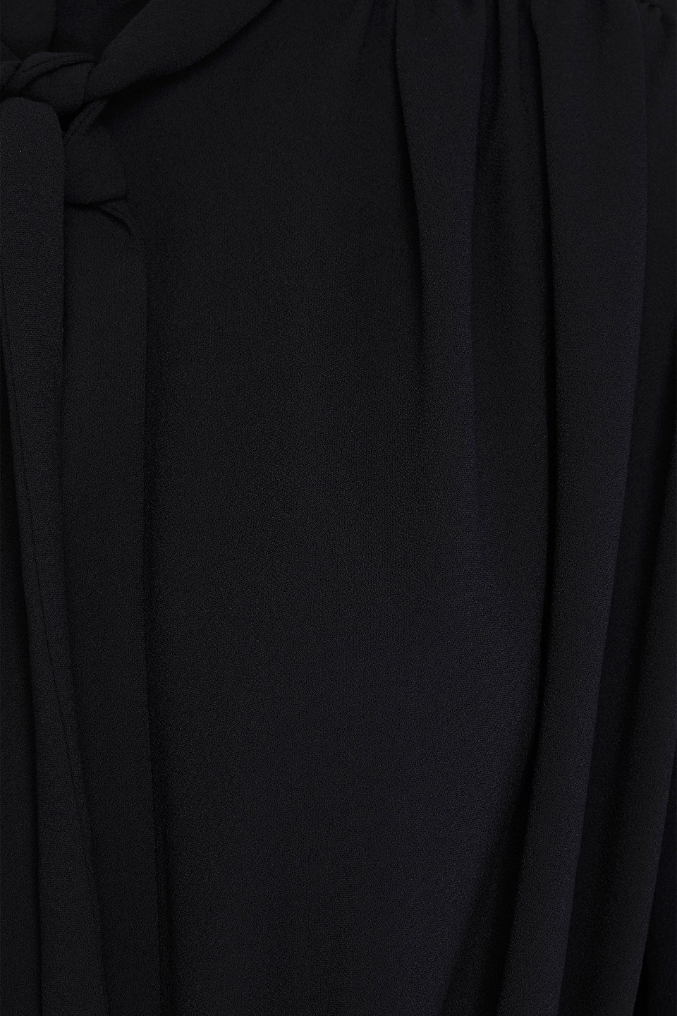 Shop Iro Katija Belted Crepe Jumpsuit In Black