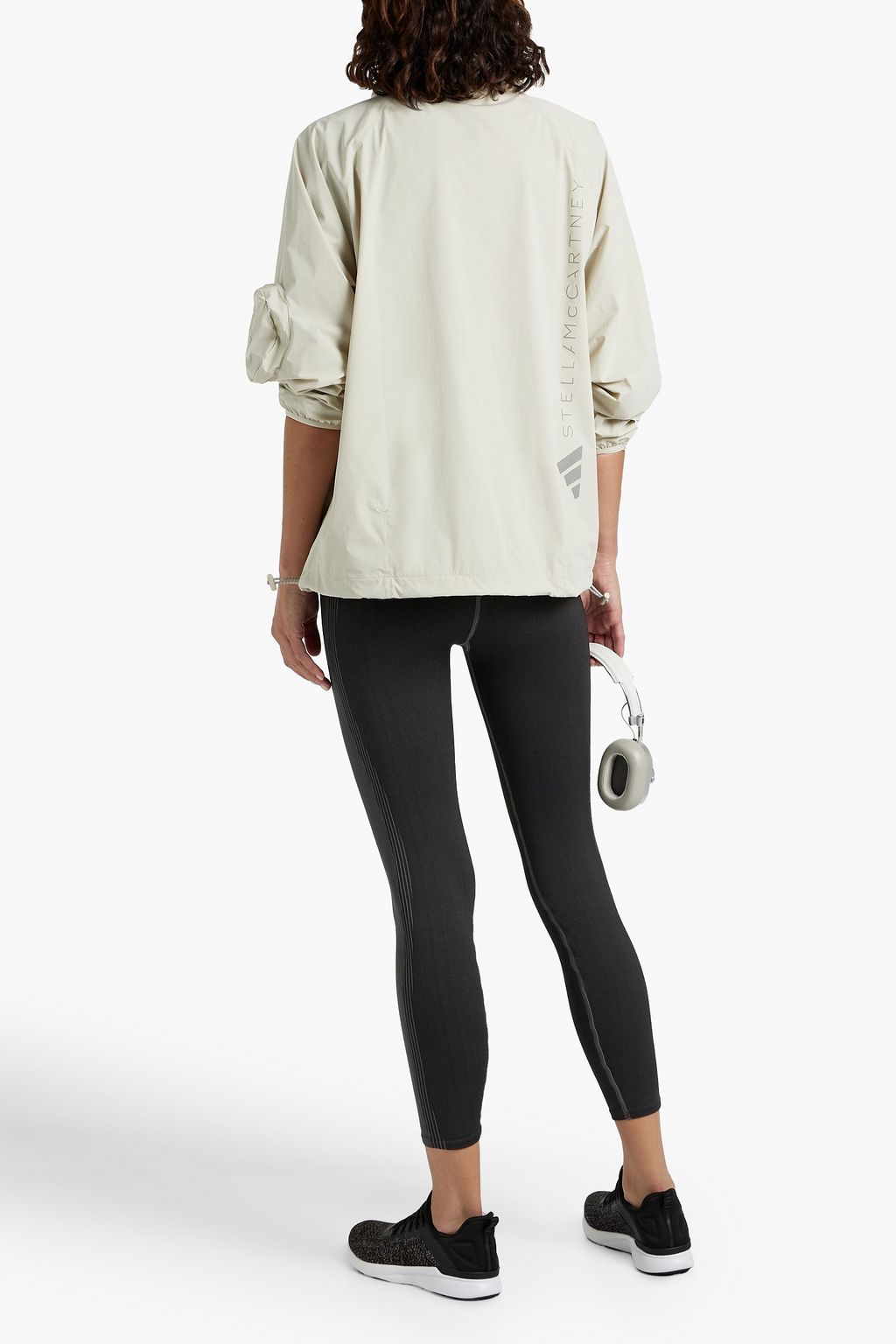 ADIDAS BY STELLA MCCARTNEY Logo-print shell hooded jacket