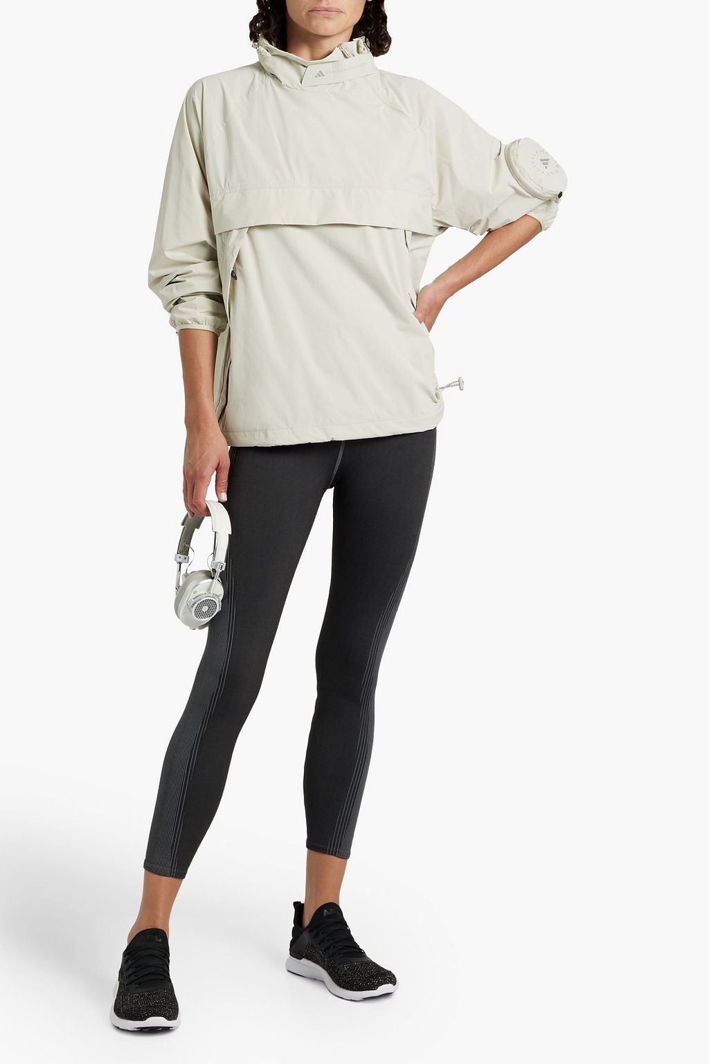 ADIDAS BY STELLA MCCARTNEY Logo-print shell hooded jacket