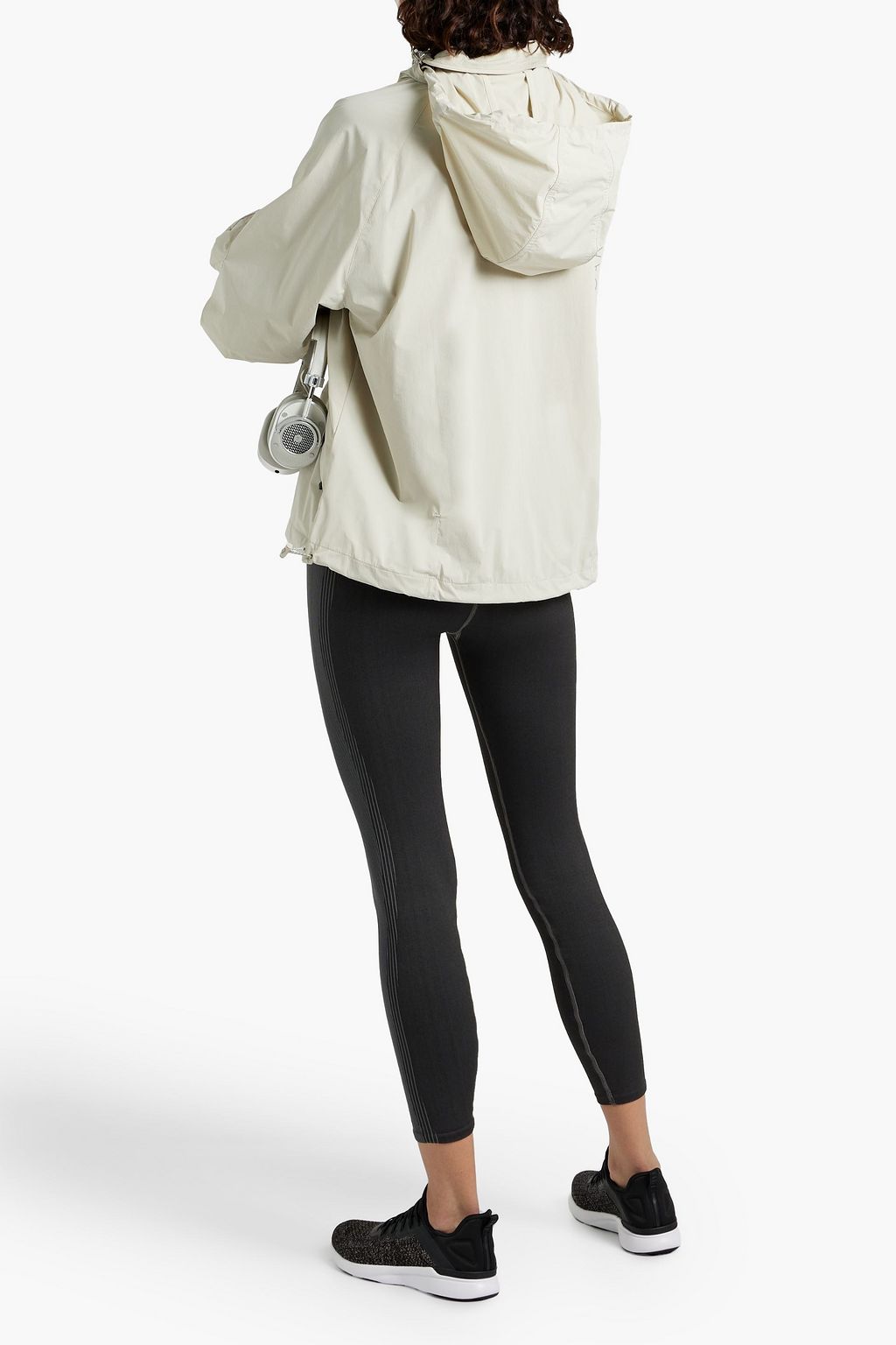 ADIDAS BY STELLA MCCARTNEY Logo-print shell hooded jacket