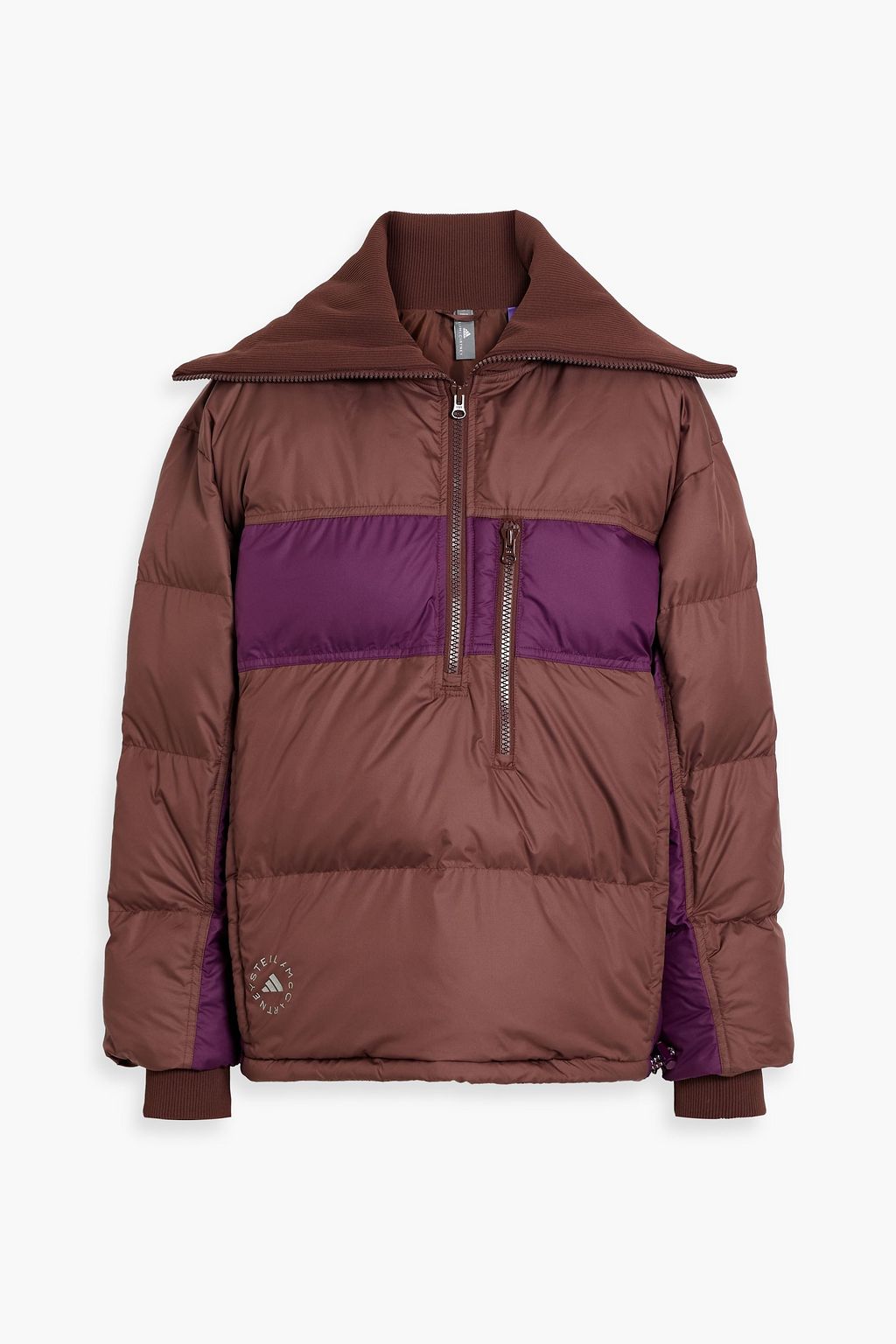 ADIDAS BY STELLA MCCARTNEY Quilted two-tone shell jacket