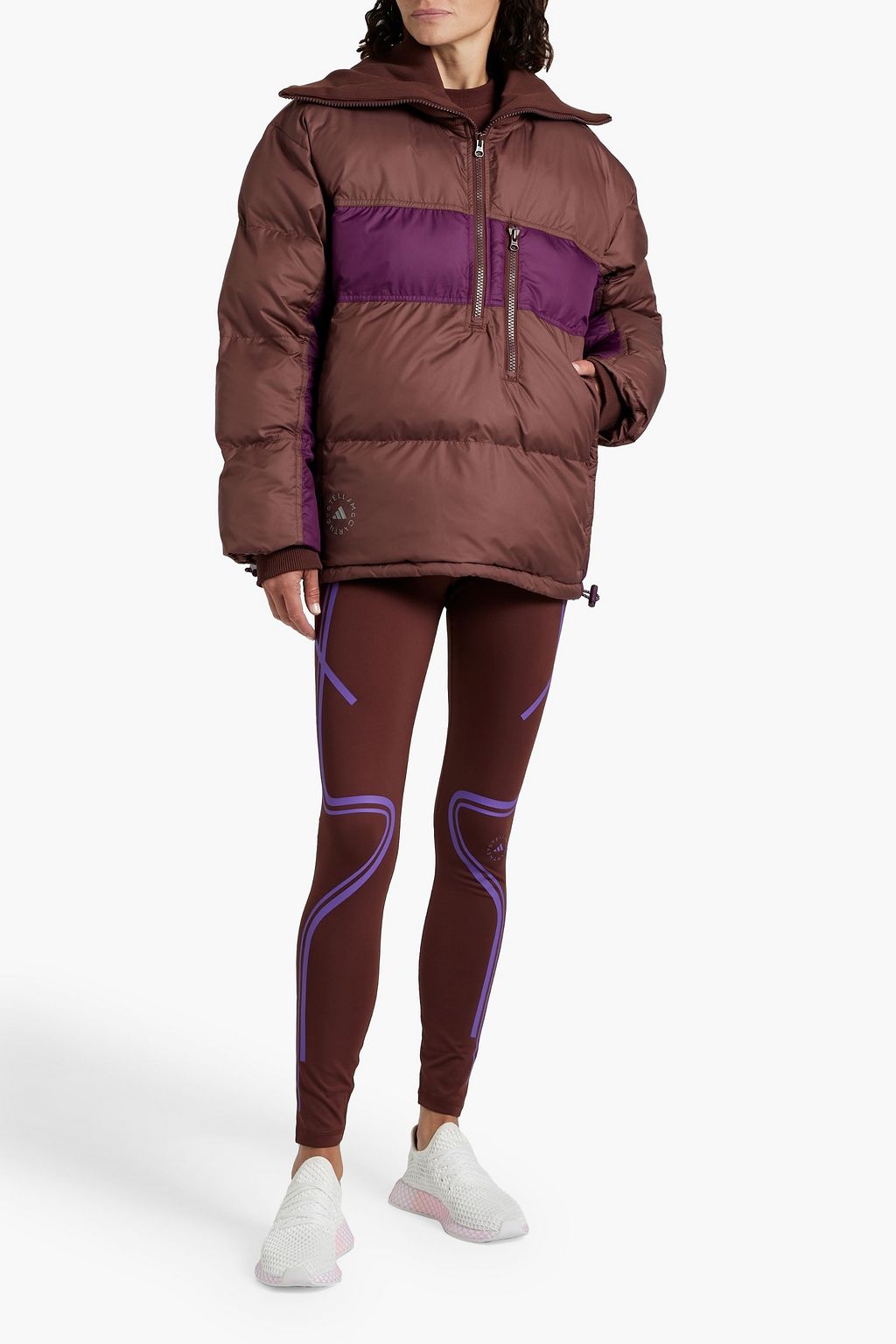 ADIDAS BY STELLA MCCARTNEY Quilted two-tone shell jacket
