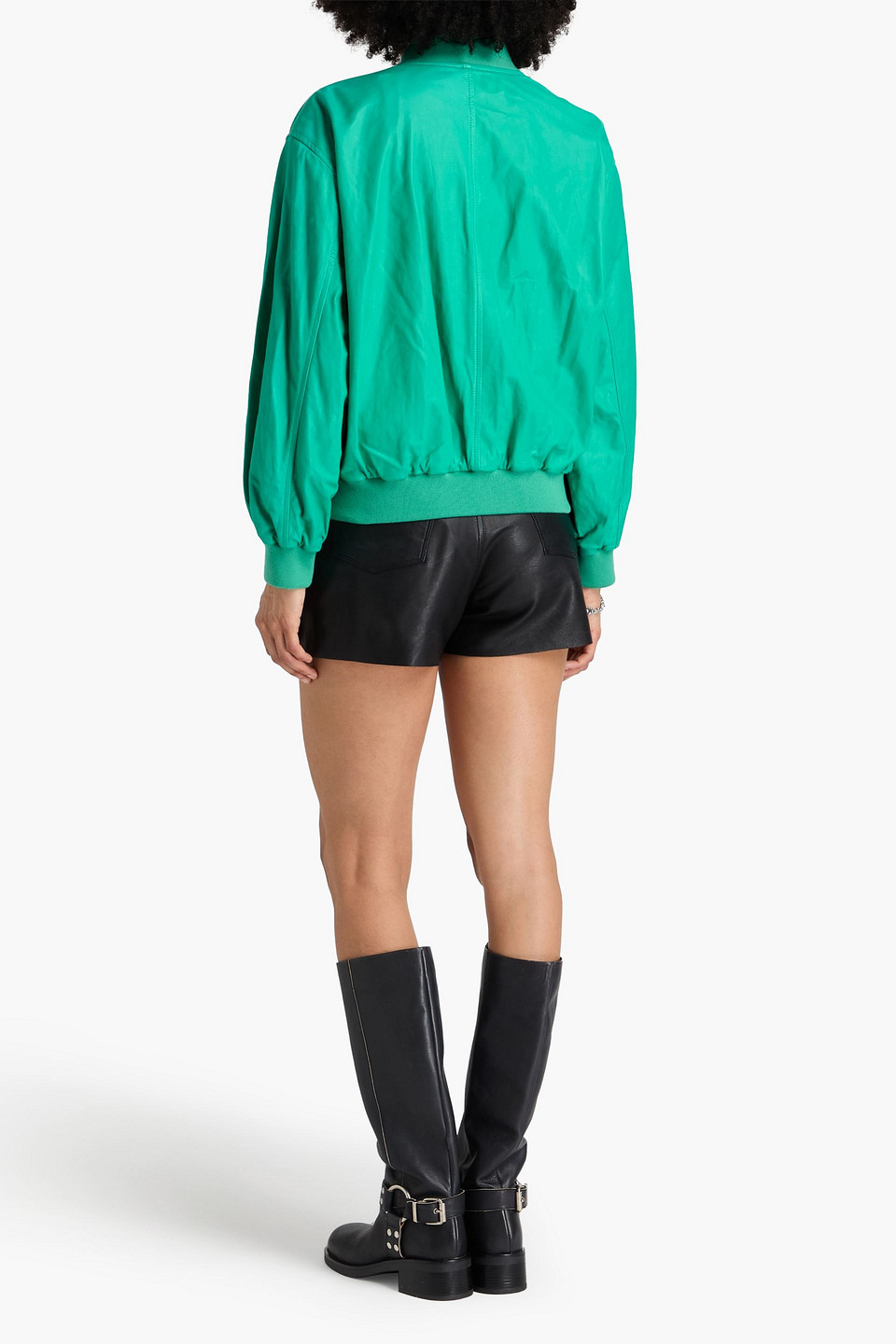 IRO LEATHER BOMBER JACKET