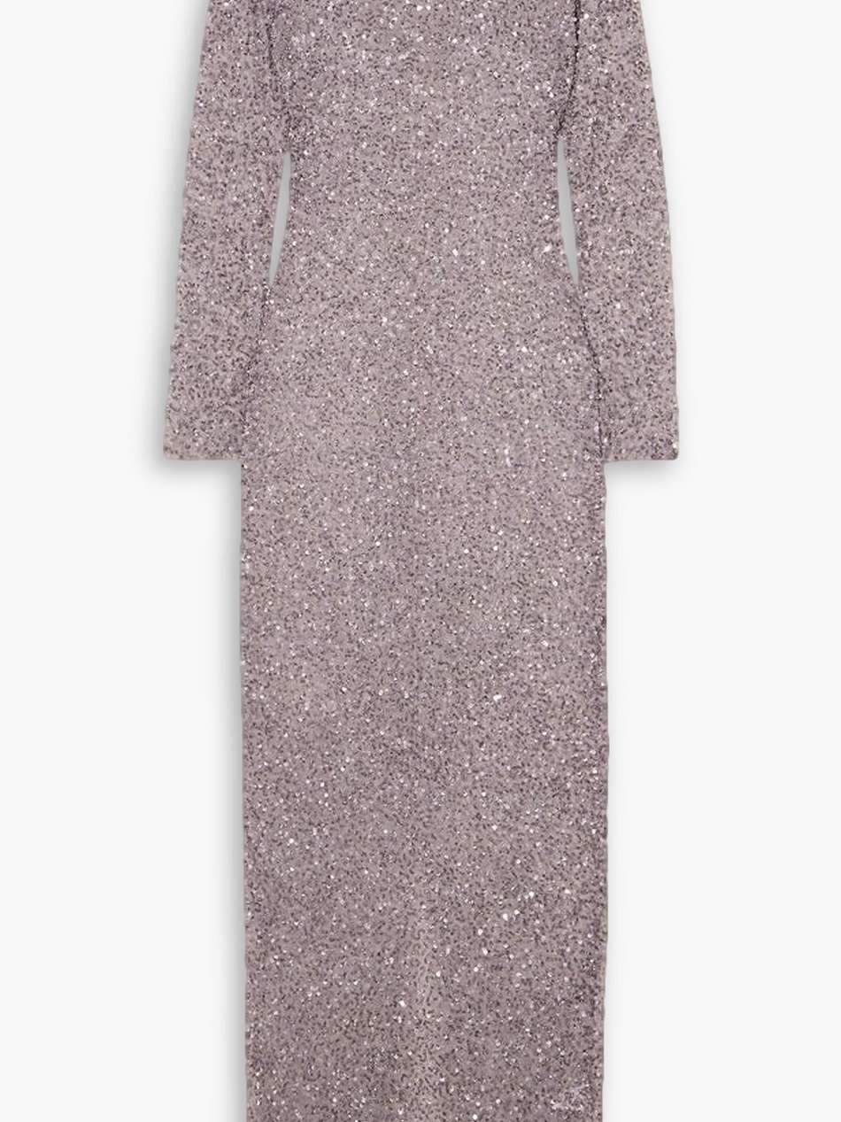 heidi embellished mesh gown