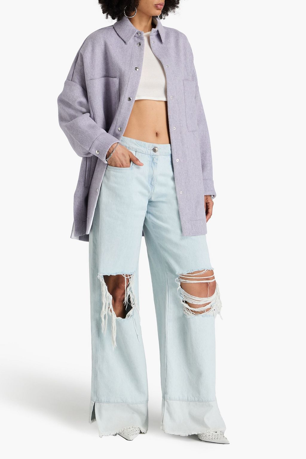 IRO Oversized wool-blend felt jacket