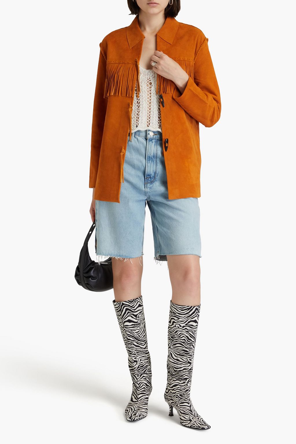 IRO Fringed suede jacket