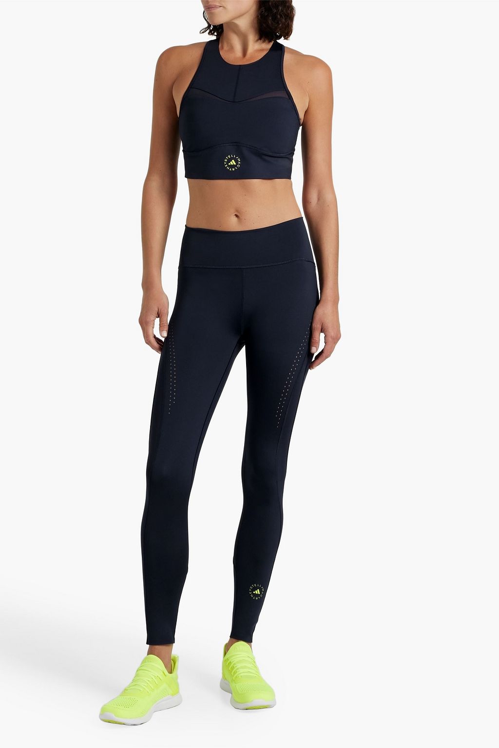 ADIDAS BY STELLA MCCARTNEY Appliquéd cropped stretch top
