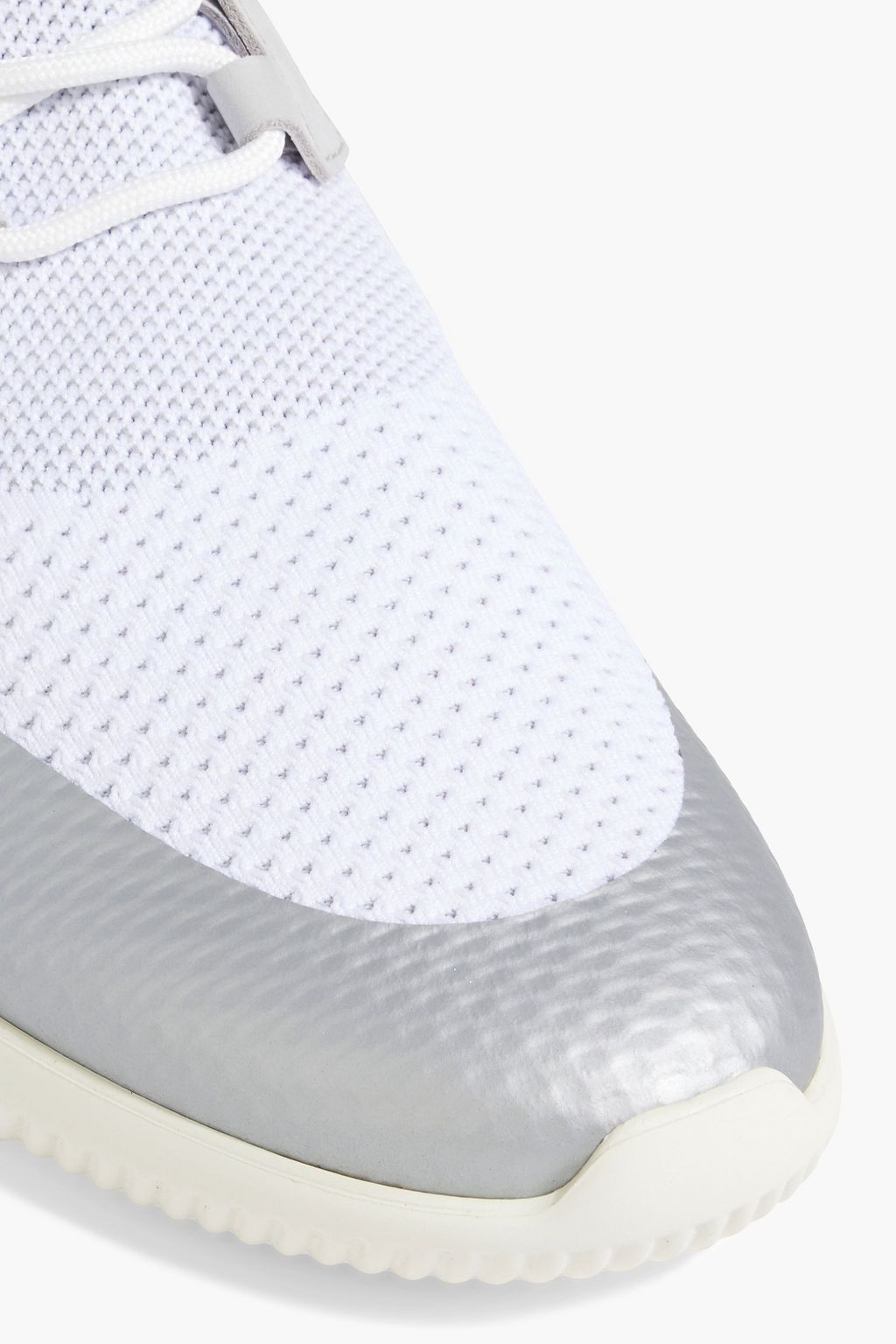 TOD'S Leather and stretch-knit sneakers