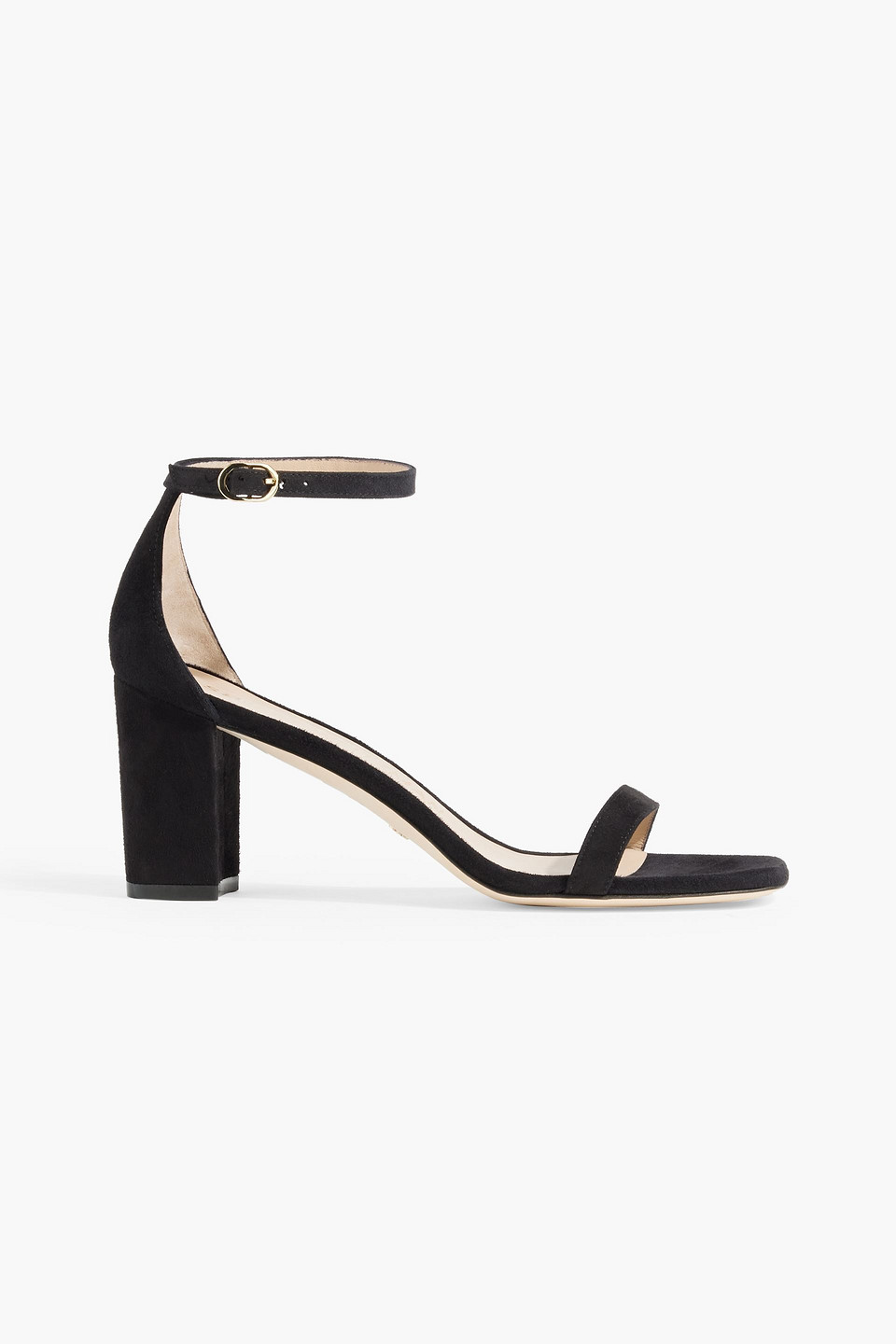 stuart weitzman - suede sandals - black - us 9.5