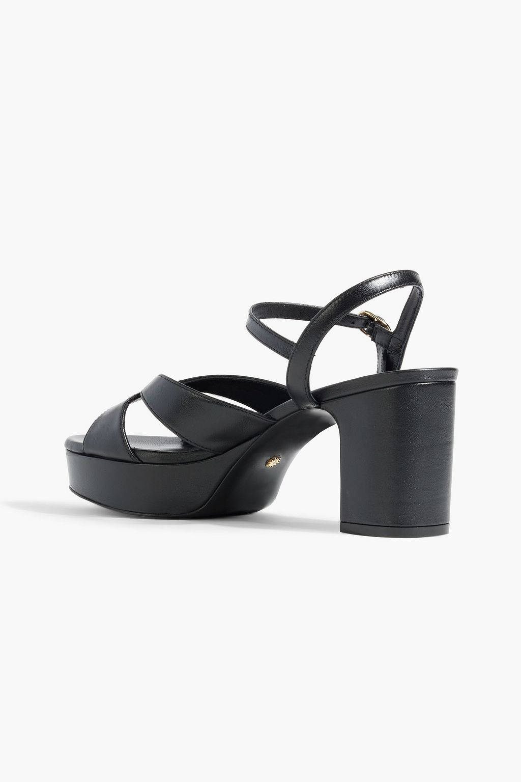 STUART WEITZMAN 카르멘 가죽 플랫폼 샌들