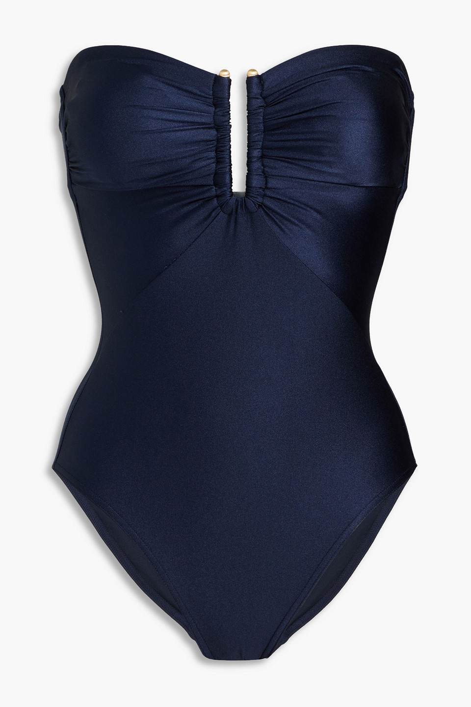 Ruched bandeau swimsuit