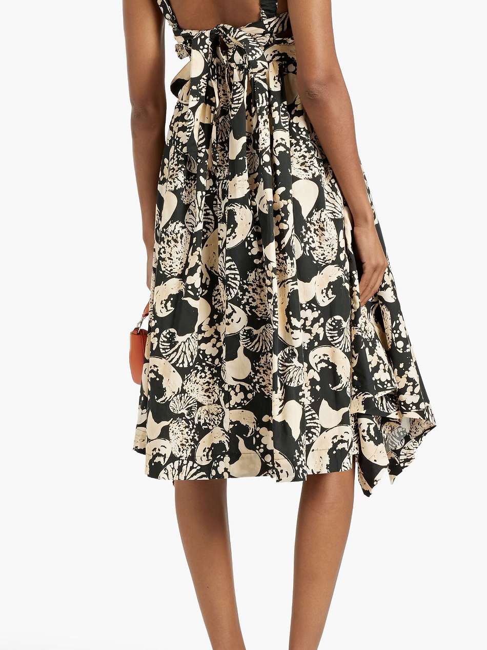 lunatus cosecha printed cotton-poplin midi dress