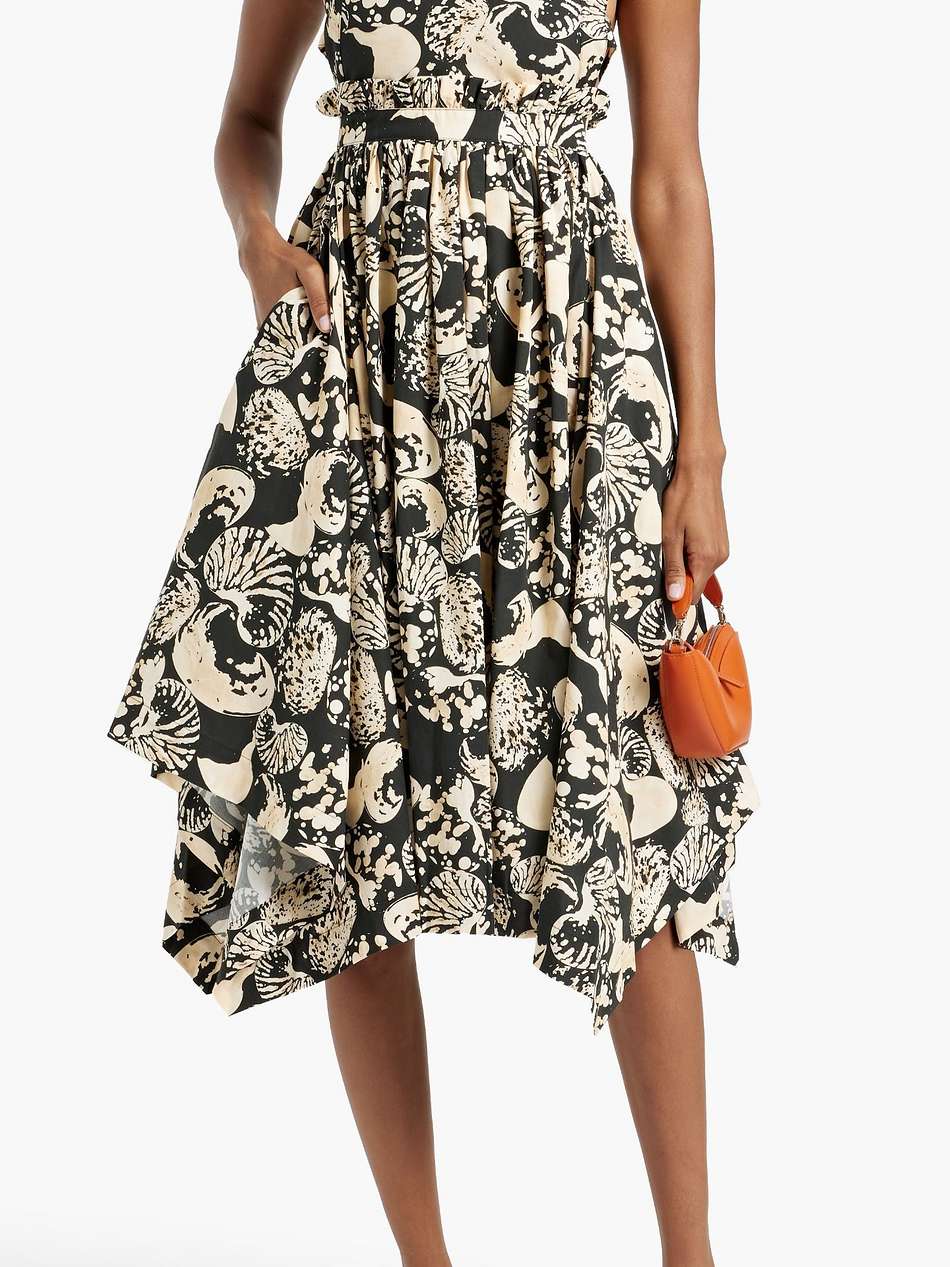lunatus cosecha printed cotton-poplin midi dress