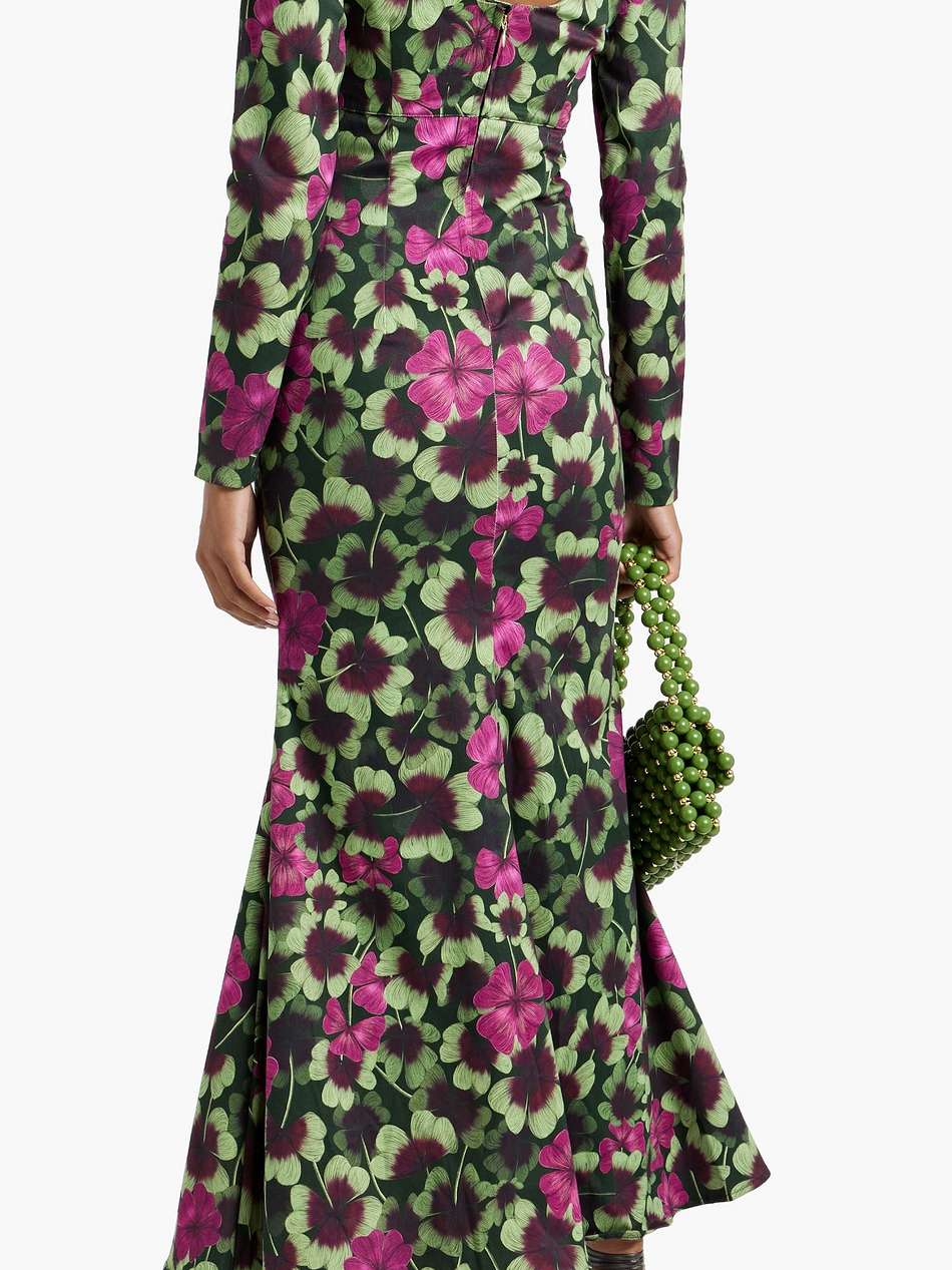 nube fortuna floral-print cotton-blend maxi dress