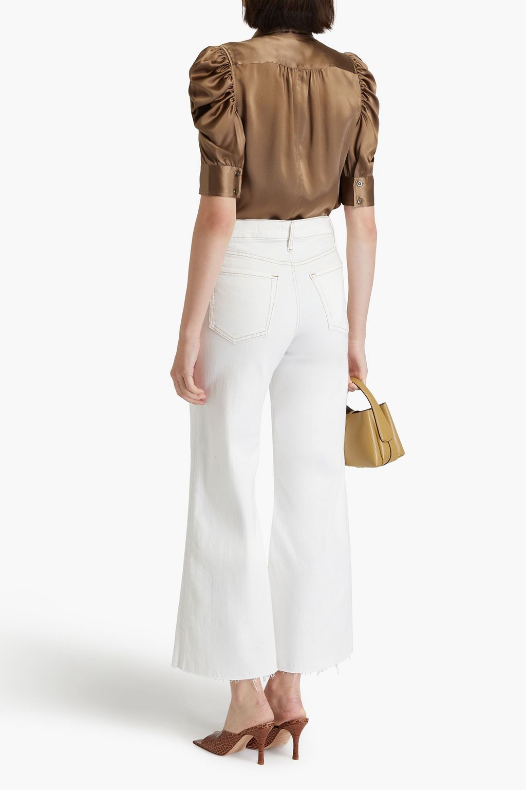 FRAME Gillian silk-satin shirt