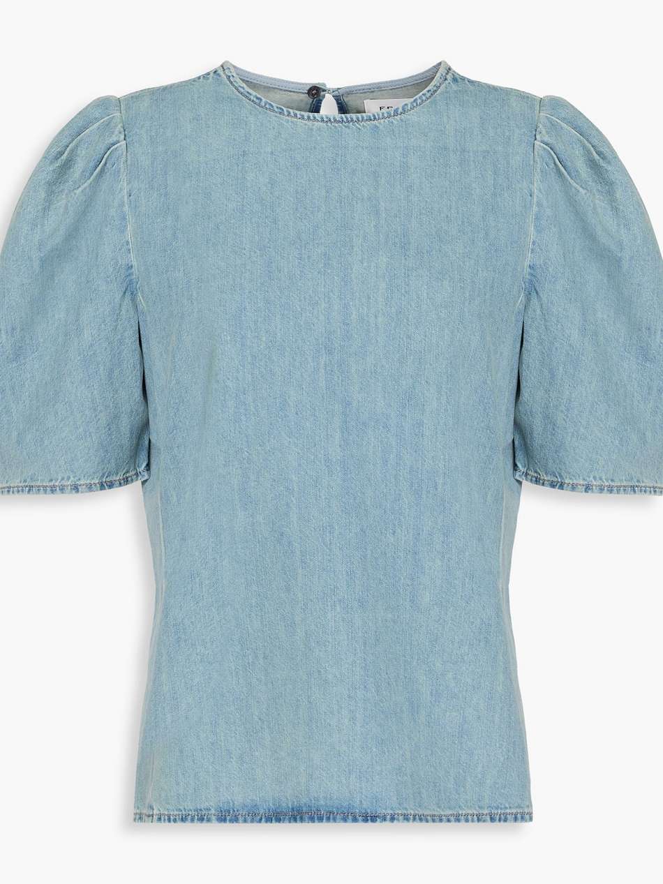 denim blouse