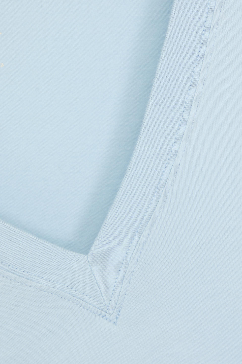 Frame Womens V-neck Cap Sleeve T-shirt In Sky Blue