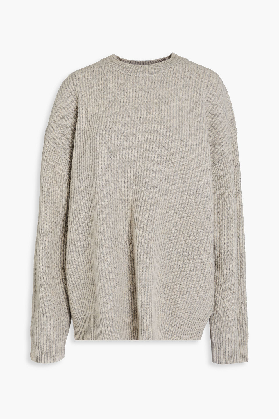 Re/done Ribbed Wool Jumper In Stone