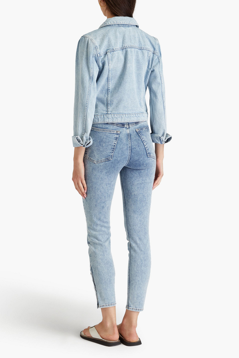 FRAME CROPPED HIGH-RISE SKINNY JEANS