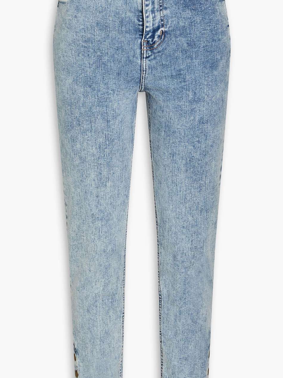 cropped high-rise skinny jeans