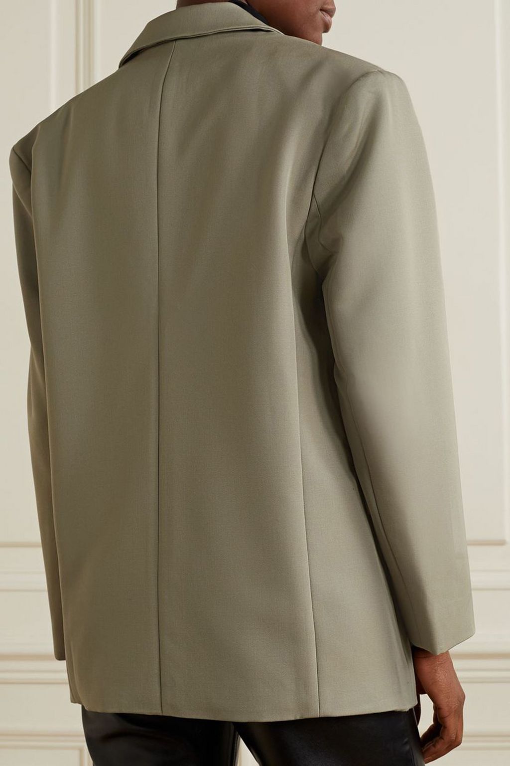 ANINE BING Quinn oversized wool-twill blazer