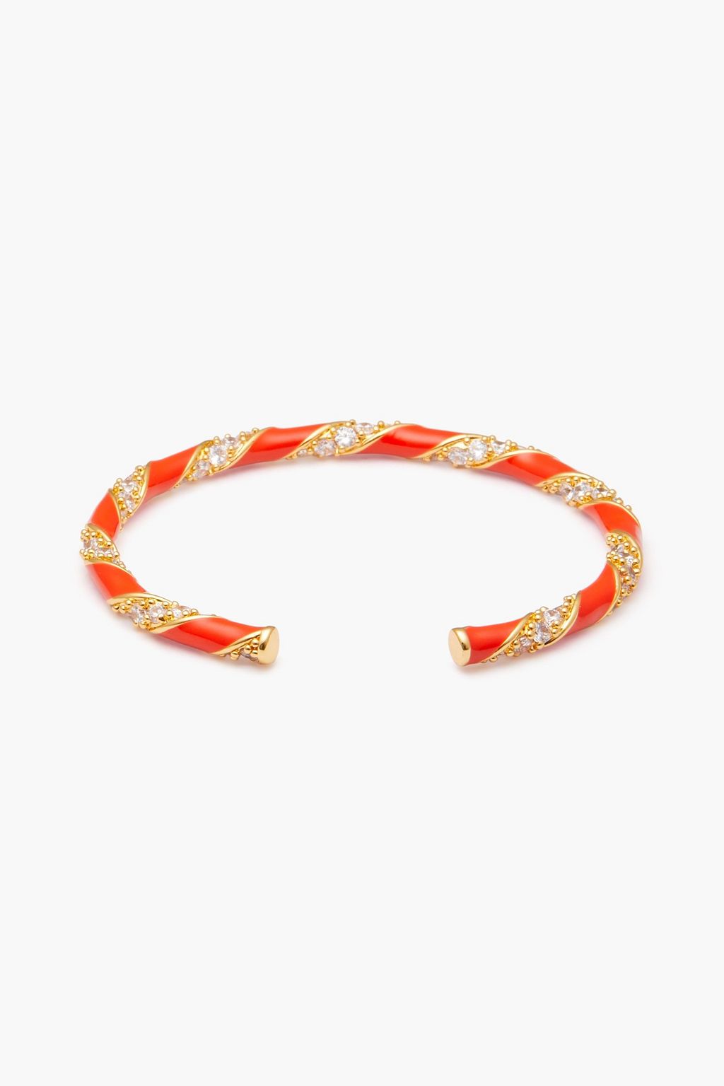 ZIMMERMANN Gold-tone, enamel and crystal bangle