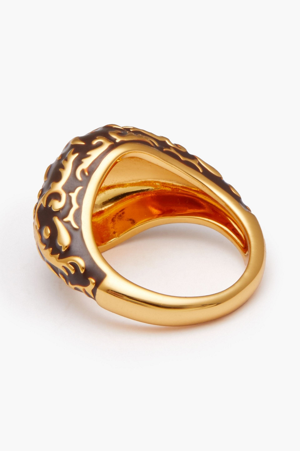 Zimmermann Gold-tone, Enamel And Crystal Ring In Merlot
