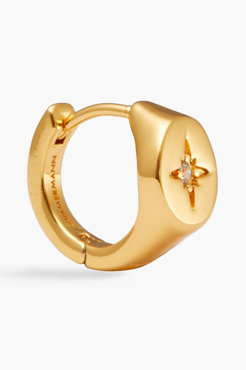 Gold-tone crystal earrings