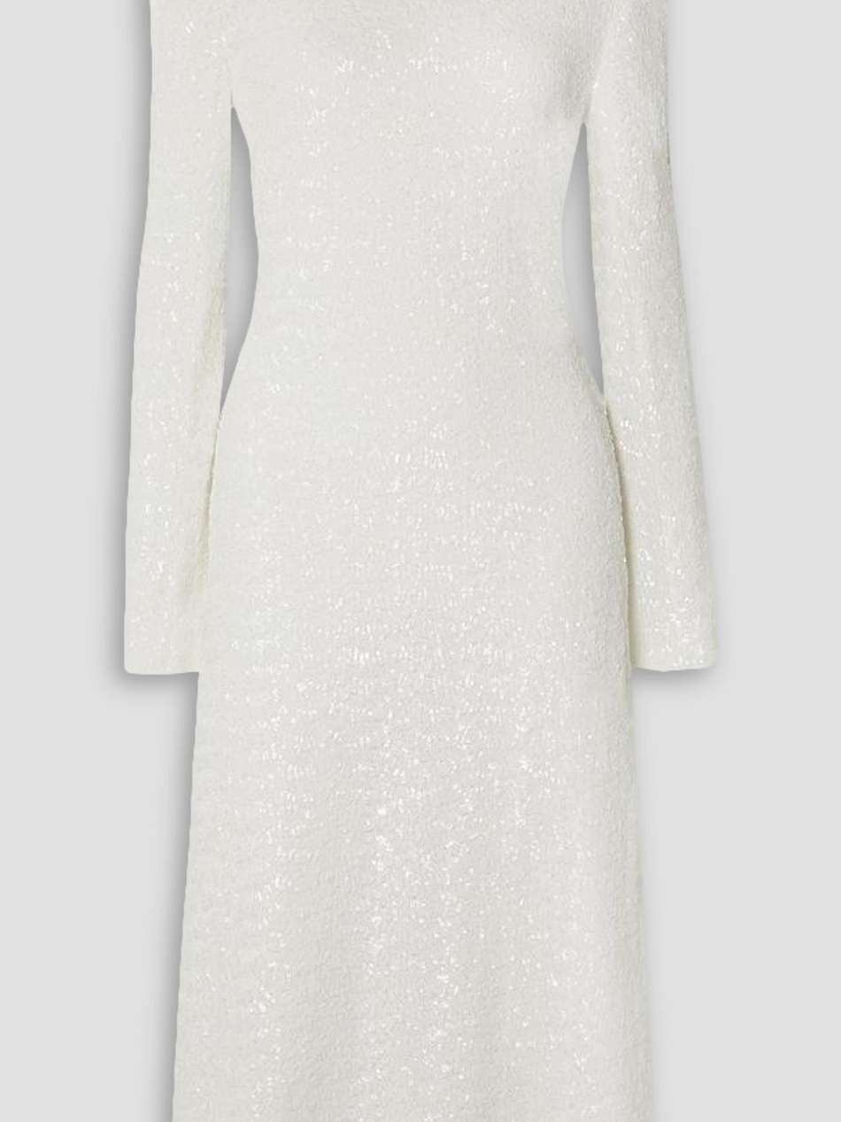 vinona sequined stretch-jersey maxi dress