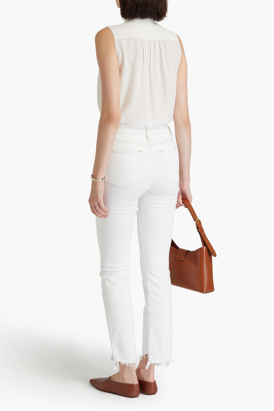 FRAME LE HIGH HIGH-RISE STRAIGHT-LEG JEANS 