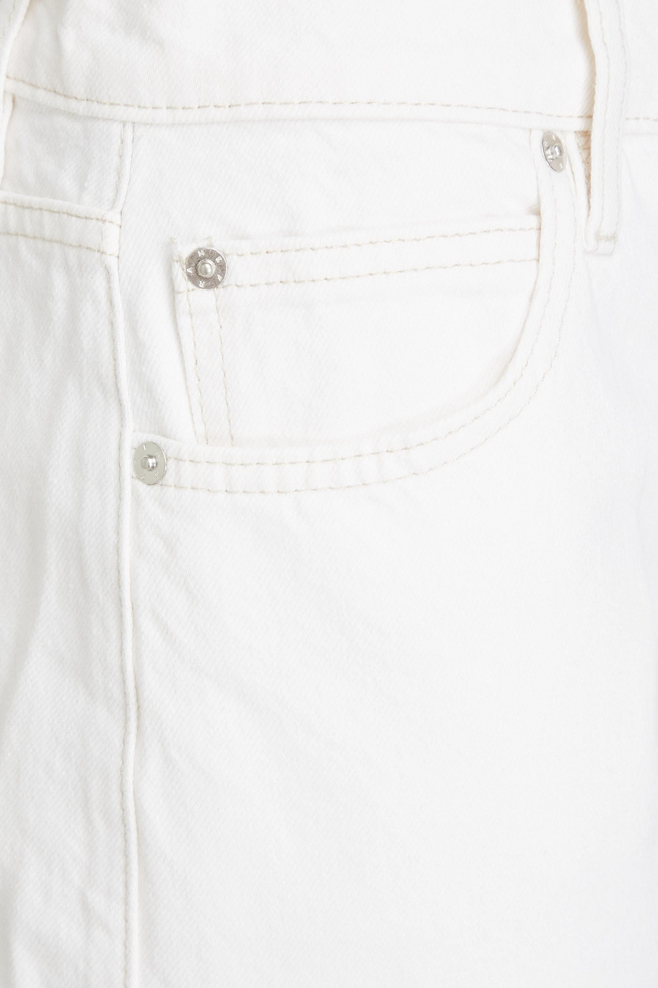 FRAME CROPPED HIGH-RISE WIDE-LEG JEANS