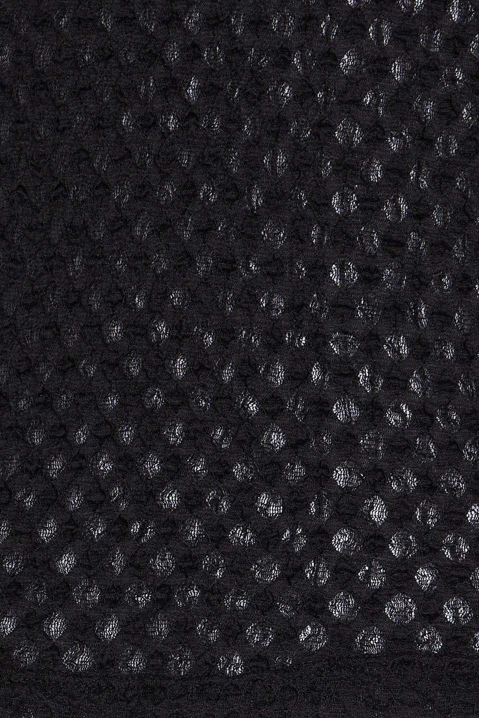 Frame Stretch-lace Top In Black