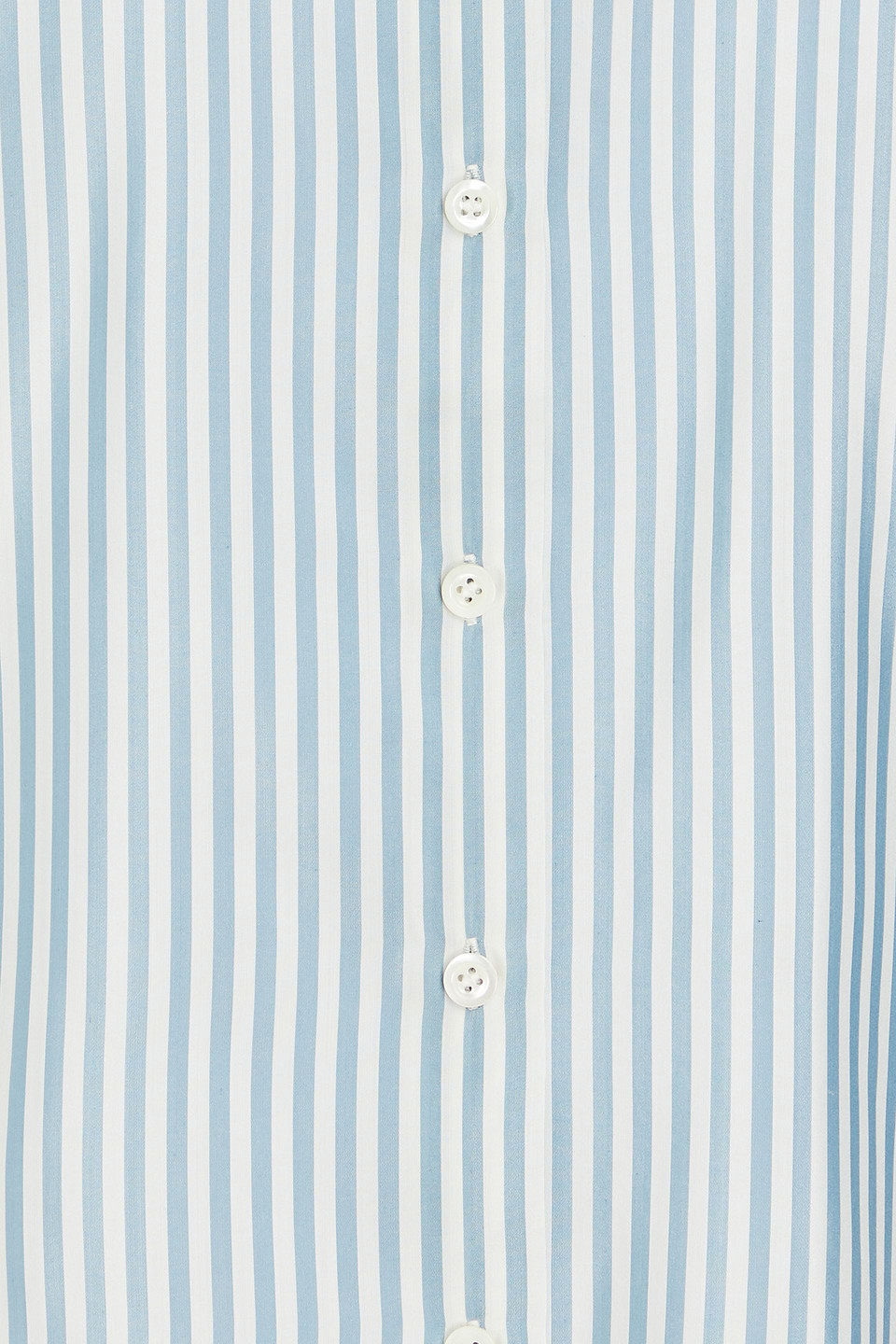 Frame Silk Striped Shirt In Light Blue