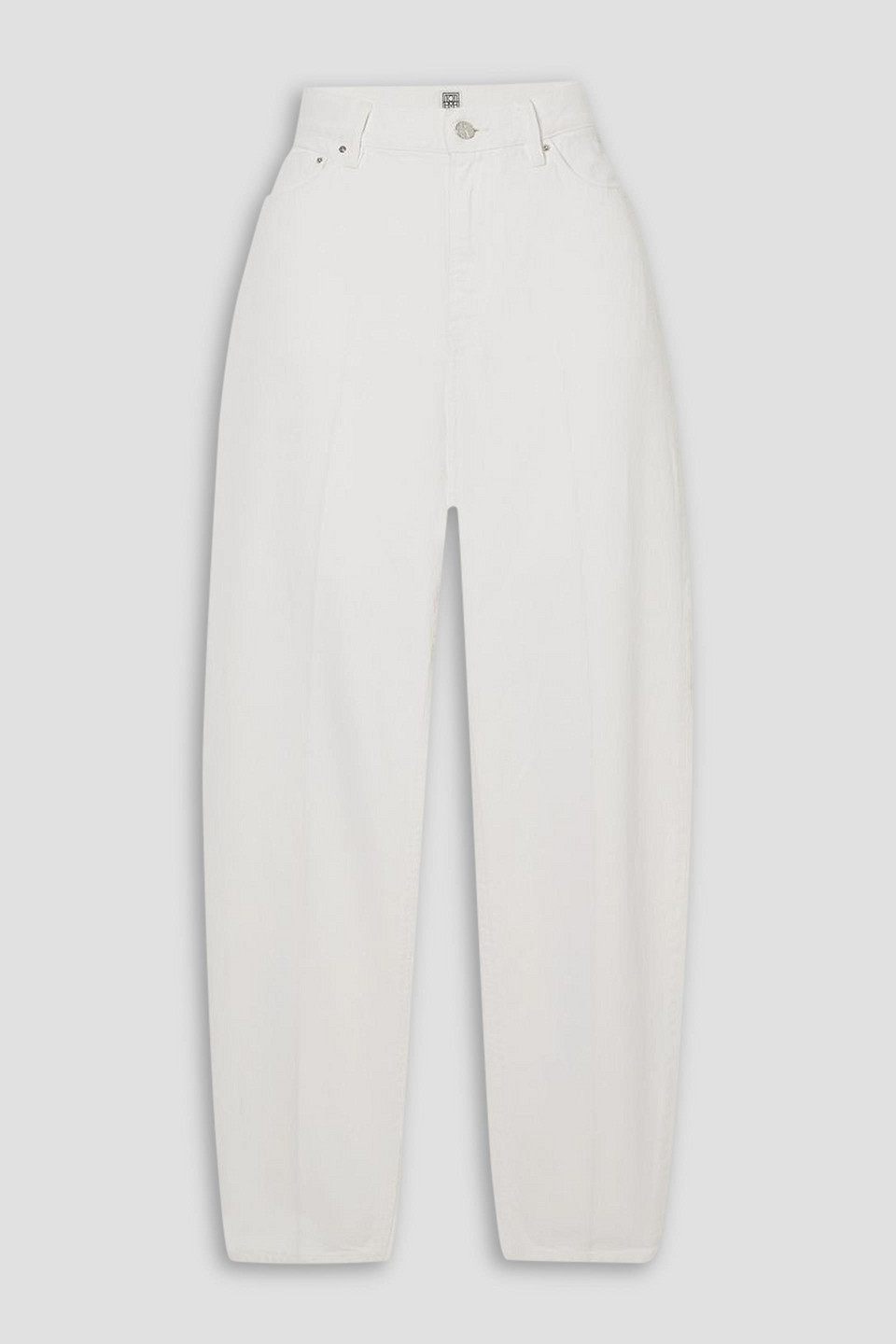 Totême High-rise Tapered Jeans In White