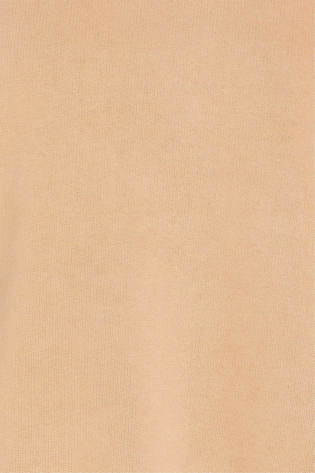 FRAME Embroidered cotton-blend fleece sweatshirt