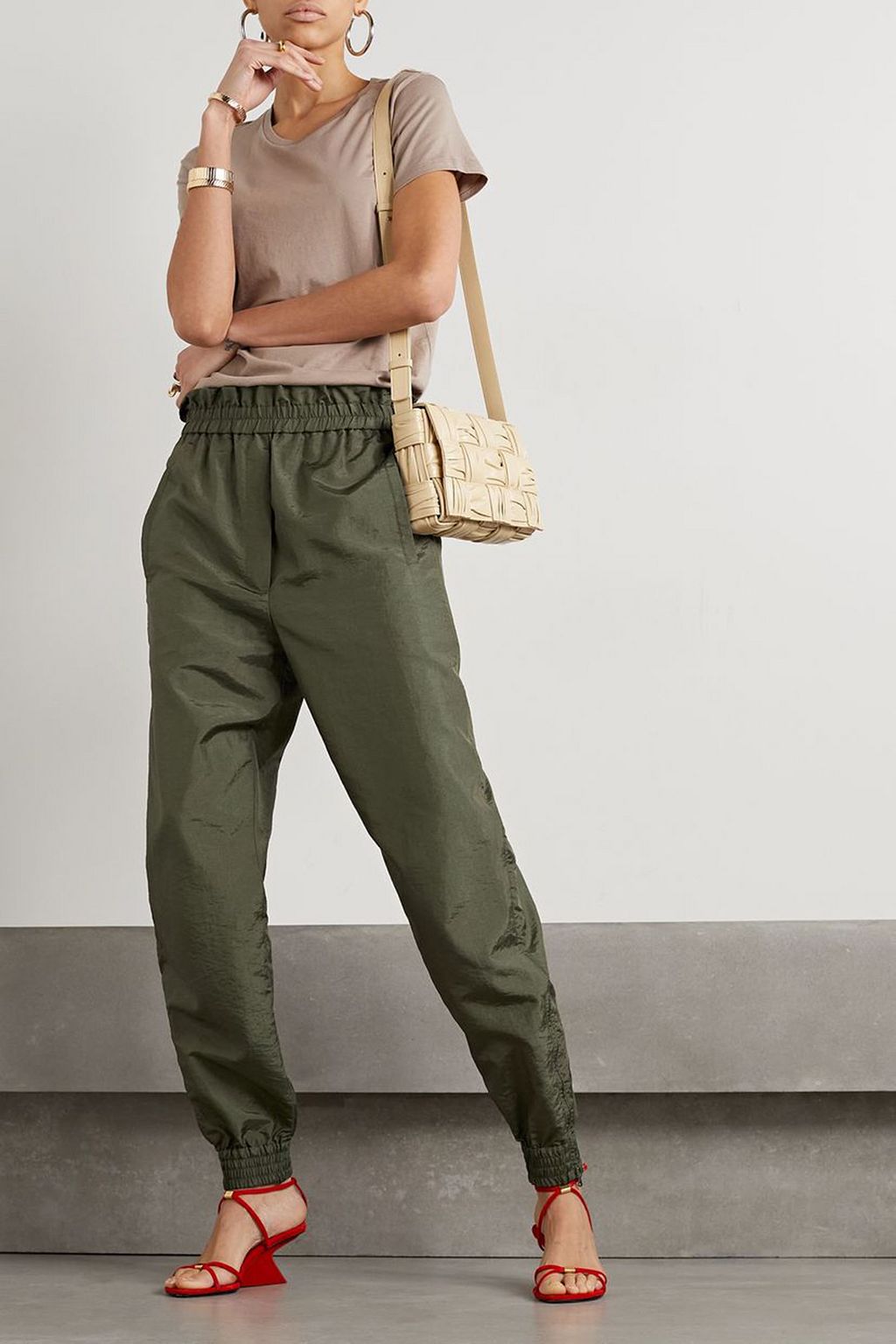 TIBI Felix Hose mit geradem Bein aus Shell